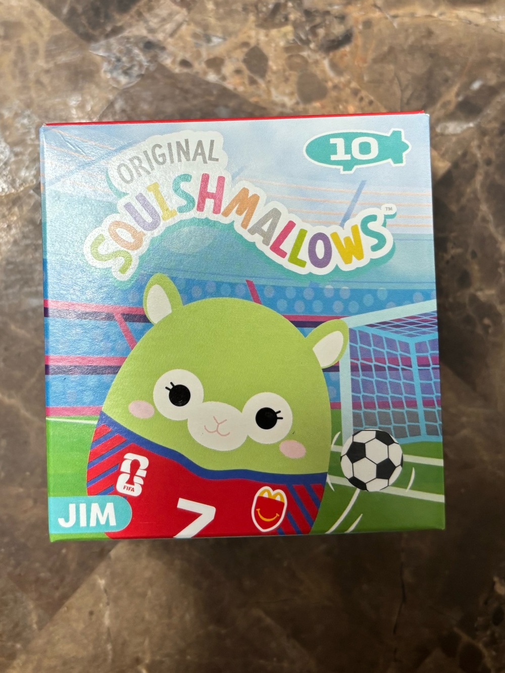 McDonald’s Squishmallows Green Jim Soccer Mini Blind Box FIFA